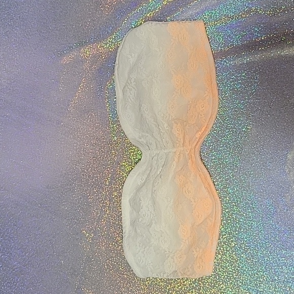 PINK VS Orange Ombre Lace Bandeau/Bralette - Picture 6 of 8